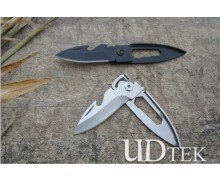 High quality stainless steel multi-function knife with key buckle outdoor gift fruit small knife UD05072 